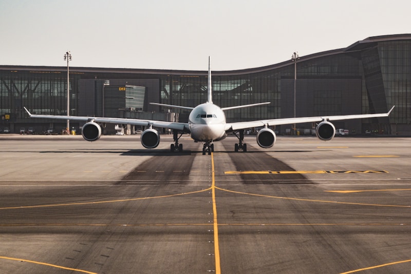 Executive jet turbine maintenance in hangar